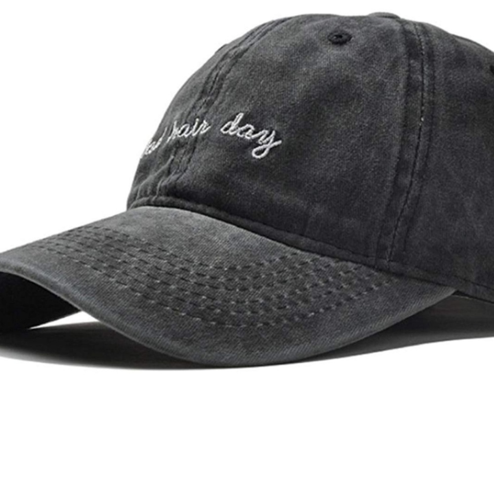 NWT BLACK BAD HAIR DAY HAT - Picture 2 of 3